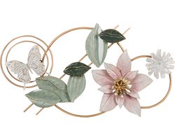 BELIANI THORIUM - Wanddecoratie - Meerkleurig - Metaal