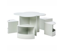 BELIANI TIBOO - Kindertafel met stoelen - Lichtgroen - MDF