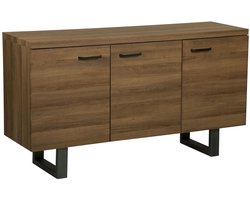 BELIANI TIMBER L - Sideboard - Donkere houtkleur - MDF