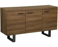 Beliani TIMBER - Sideboard - Donkere houtkleur - MDF