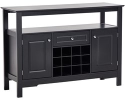 BELIANI TIMBOON - Wijnkast - Zwart - MDF