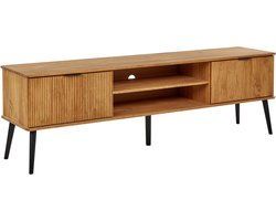 BELIANI TIMMINS - TV-meubel - Lichthout - Dennenhout