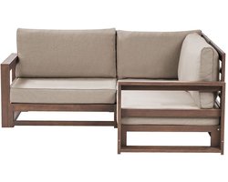 BELIANI TIMOR - Tuinbank - Taupe - FSCÂ® gecertificeerd acaciahout