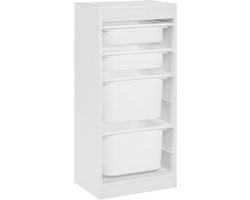 BELIANI TOBIN - Kast met 4 lades - Wit - Vezelplaat