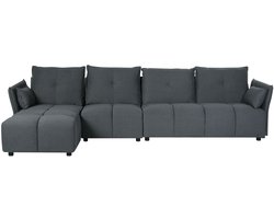 BELIANI TOMRA - Hoekbank - Grafietgrijs - Polyester