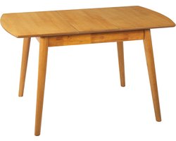 BELIANI TOMS - Uitschuifbare eettafel - Lichthout - 100/130 x 80 cm - MDF