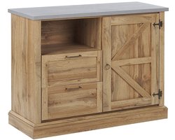 BELIANI TORONTO - Sideboard - Lichte houtkleur - Vezelplaat