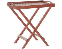 BELIANI TOSCANA - Tuintafel - Donkerbruin - 45 x 68 cm - Acaciahout