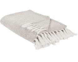 BELIANI TOUTLI - Bedsprei - Taupe - 200 x 220 cm - Katoen