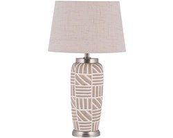 BELIANI TRAISEN - Tafellamp - Beige - Keramiek