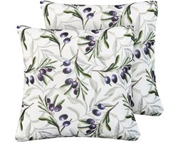 BELIANI TRANQUI - Set van 2 tuinkussens - Meerkleurig - Polyester