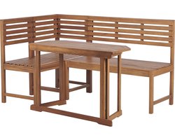 BELIANI TREIA - Tuinset voor 4 - Lichte houtkleur - Acaciahout