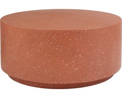BELIANI TREZZO - Salontafel - Terrazzo/Rood - Lichtbeton