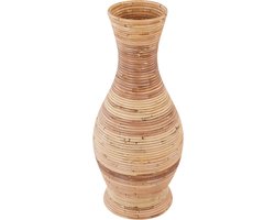 BELIANI TRINISA - Decoratieve vaas - Natuurlijk - Rotan