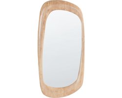 BELIANI TRIZAY - Wandspiegel - Bruin - Rubberhout