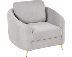 BELIANI TROSA - Fauteuil - Lichtgrijs - Polyester