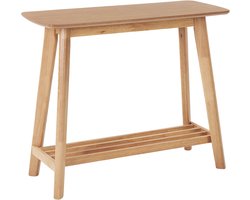 BELIANI TULARE - Consoletafel - Lichtbruin - Rubberhout