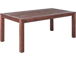 BELIANI TUSCANIA - Tuintafel - Donkerbruin - 100 x 180 cm - Eucalyptushout