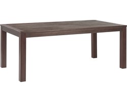 Beliani TUSCANIA - Tuintafel - Donkere houtkleur - Eucalyptushout
