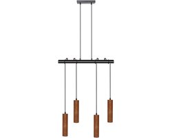BELIANI TUTAKI - Hanglamp - Donkerhout - Metaal