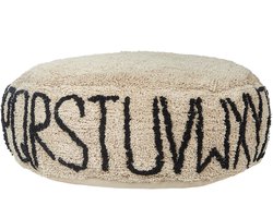 BELIANI TWINSPUR - Vloerkussen - Beige - Katoen