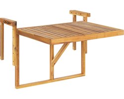 Beliani UDINE - Tuintafel - Lichte houtkleur - Acaciahout