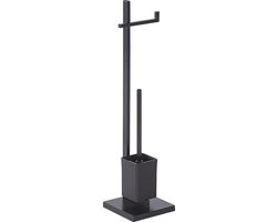 Beliani ULAPES - Badkamer accessoires - Zwart - Staal