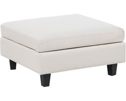 BELIANI UNSTAD - Hocker - Lichtbeige - Polyester