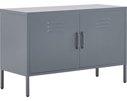 BELIANI URIA - Kantoorkast - Grijs - Staal