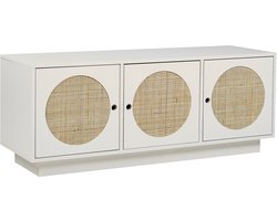 BELIANI UYUNI - Dressoir - Wit - Rotan