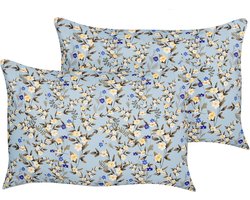 BELIANI VALLORIA - Buitenkussen set van 2 - Lichtblauw - Polyester