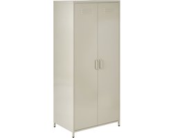 BELIANI VARNA - Dressoir - Lichtbeige - Staal