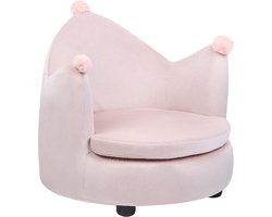 BELIANI VEGA - Kinderstoel - Pastelroze - Fluweel