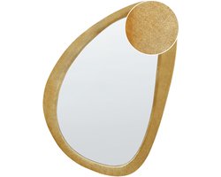 BELIANI VENAS - Wandspiegel - Mosterdgeel - Fluweel