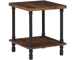 BELIANI VERIL - Nachtkastje - Donkere houtkleur - Spaanplaat