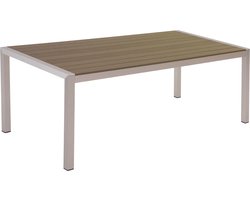 BELIANI VERNIO - Tuintafel - Bruin - 90 x 180 cm - Aluminium