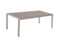 BELIANI VERNIO - Tuintafel - Grijs - 90 x 180 cm - Aluminium