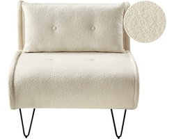 BELIANI VESTFOLD - Slaapbank 1-zits - Lichtbeige - Bouclé