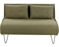 BELIANI VESTFOLD - Slaapbank - Olijfgroen - Polyester