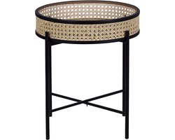 BELIANI VIENNA - Bijzettafel - Natuurlijk - Metaal