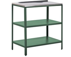 BELIANI VILAMA - Buitenkeuken eiland - Groen - 80x50x92 cm - Staal