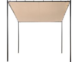 BELIANI VIMINO - Tuinpaviljoen - Taupe - Staal