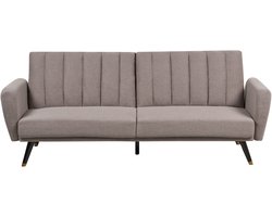 BELIANI VIMMERBY - Slaapbank - Lichtbruin - Polyester