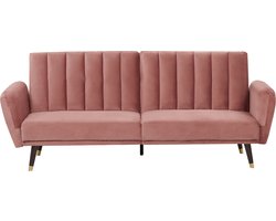 BELIANI VIMMERBY - Slaapbank - Roze - Fluweel