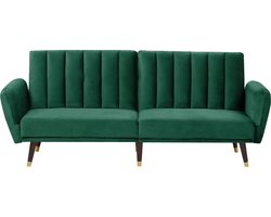 BELIANI VIMMERBY - Slaapbank - Smaragdgroen - Fluweel
