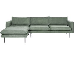 BELIANI VINTERBRO - Hoekbank - Lichtgroen - Rechtszijdig - Polyester