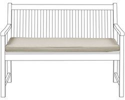 BELIANI VIVARA - Tuinkussen - Taupe - 112 x 54 cm - Polyester