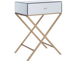 BELIANI VIVY - Nachtkastje - Zilver - Glas