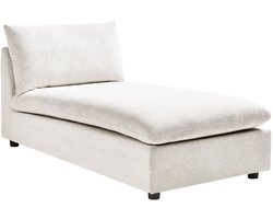 BELIANI VIZILLE - Chaise longue - Gebroken wit - Polyester