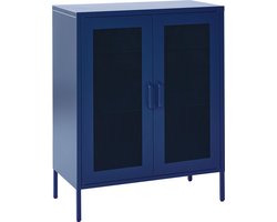 Beliani WAKATIPU - Sideboard - Blauw - Staal